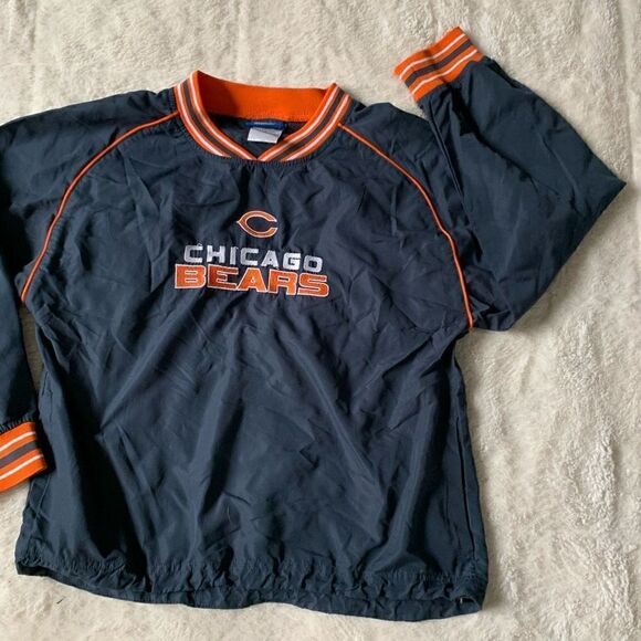 NFL Chicago Bears Football Pullover Windbreaker Pullover Jacket - Picture 2 of 4